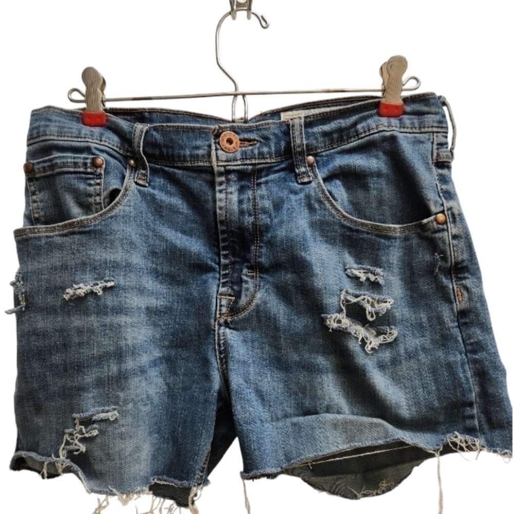 Wrangler denim cutoff shorts distressed